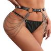 Versatile Adult Sexy Chain Jewelry Belt Leather Restraints Fashionable Adult Bondage Gear for Women Spank Toy Sexy
