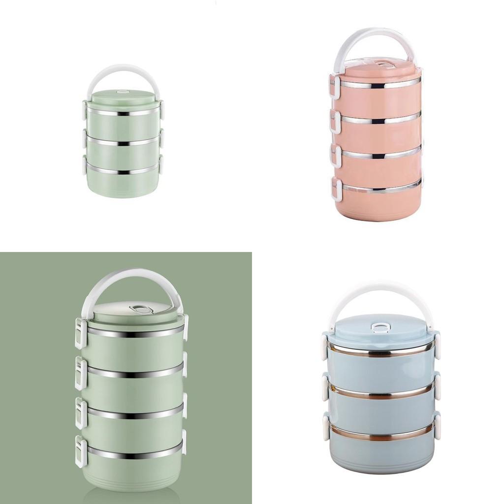 Stainless Steel Food Box With Multiple Layers For Travel And Family Dining