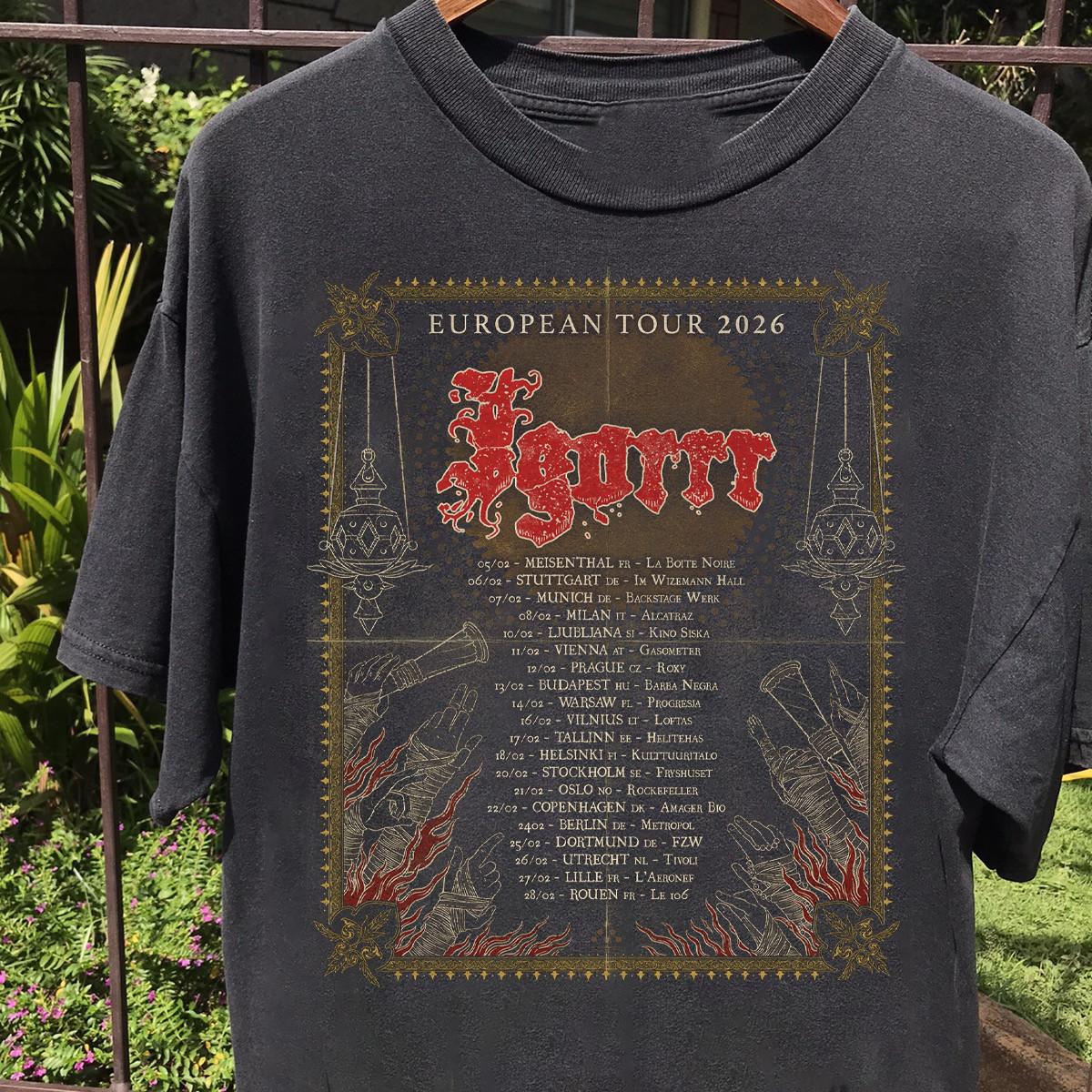 New Igorrr European Tour Gift for Fan Full size S to 5XL Black T-shirt QA1628 S