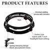 Black/Chrome 7" LED Headlight Mounting Bracket Ring Headlight Mount Lamp Holder Bracket For Wrangler JK Suzuki Samurai Car Motor