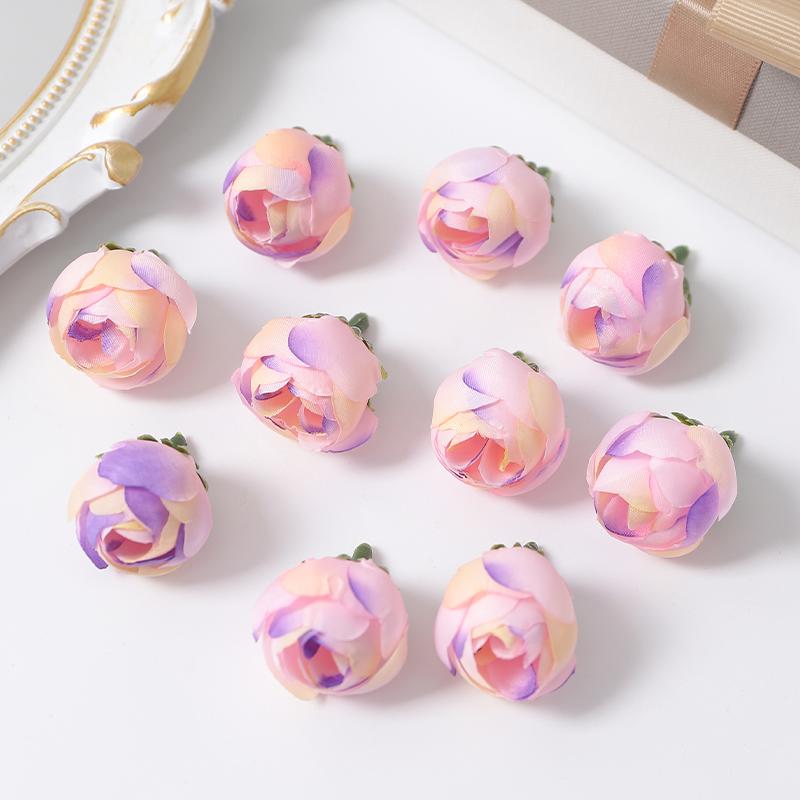 10/20Pcs Rose Artificial Flowers Heads 3CM Fake Flowers for Home Decor Wedding Marriage Decoration DIY Craft Garland Accessories
