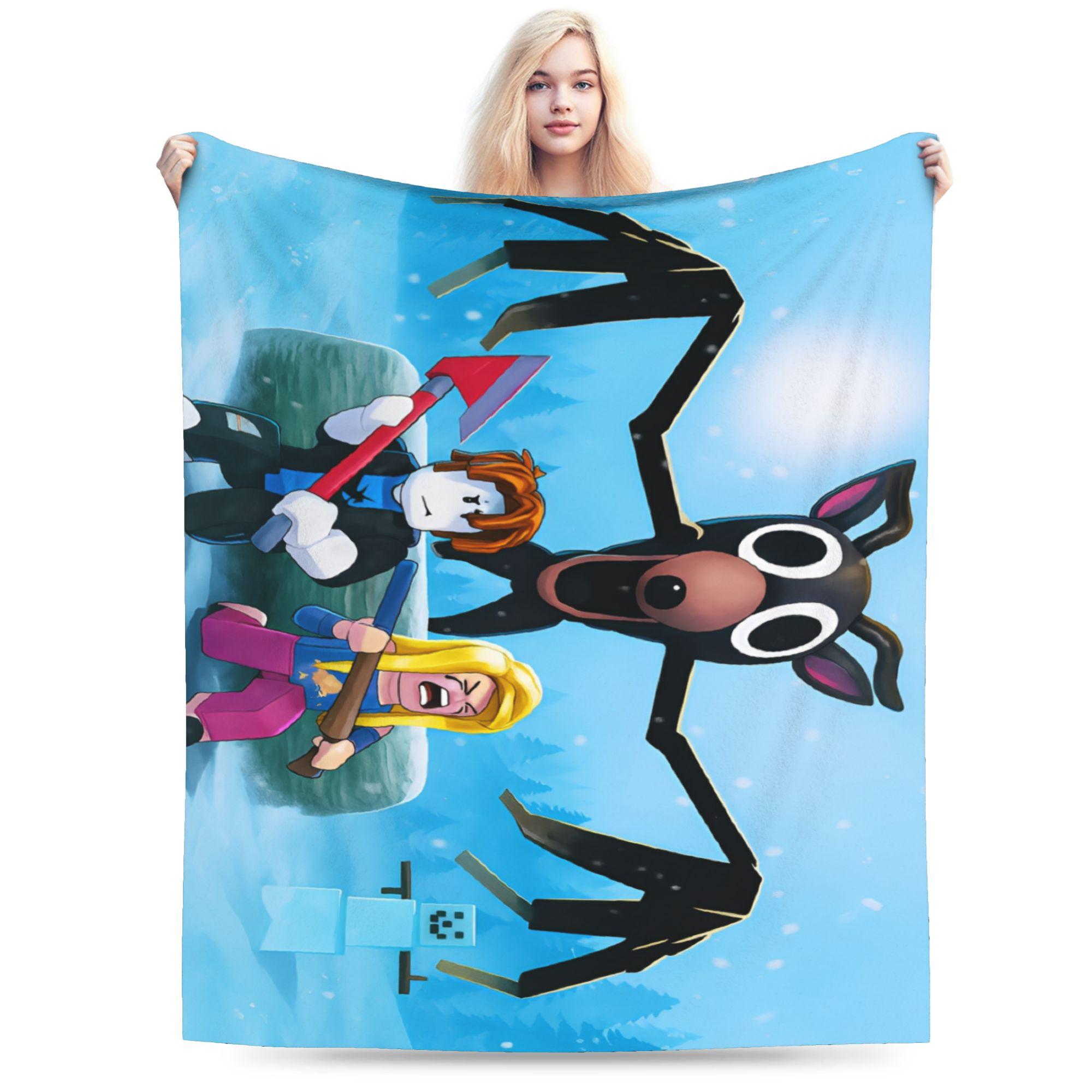 

99 Nights in the Forest Blanket Survival Horror Games Plush Vintage Breathable Throw Blankets for Home Textile Decor 200x150cm 80x60in