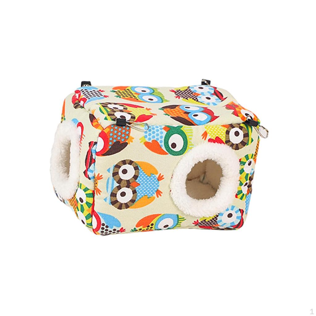 Hamak Domek dla Ptaków Łóżko do Spania Klatka Wiszące Gniazdo dla Małych Zwierząt Papużek Falistych