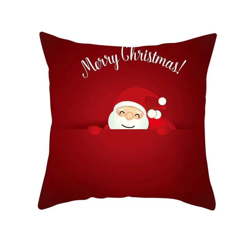 Christmas Themed Pillowcases Car Accessories Office Santa Claus Living Room Sofa Home Pillowcases