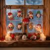 Decorative Gingerbread Elk Ornaments 24/48Pcs Christmas Wooden Hanging Ornaments, Gnome Ball Porch Eave Decorations Tags, Xmas Tree for Home