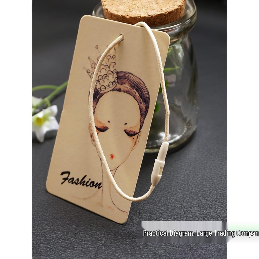 Universal Single Insert Hanging Rope for Clothing Tags and Luggage Accessories