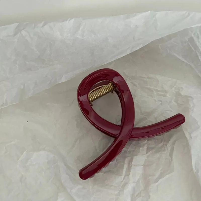 New Year Red Series Heart Butterfly Hair Accessories Star Shape Shark Clip Updo Pin Hair Claw Christmas Party Crab Hair Pins