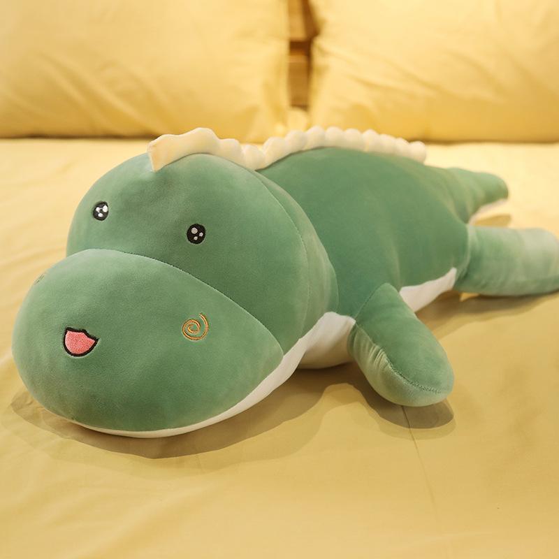 Cute Dinosaur Plush Toy Bed Sleeping Big Doll Throw Pillow Doll Rag Doll Girl Long Pillow Doll