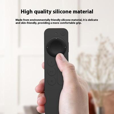 For Apple TV 7th Generation/6th Generation Remote Control Case Full Cover Silicone Protective Cover with Lanyard