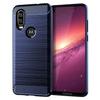 Whyes silikondeksel for Moto One Vision Motorola P50 Støtsikkert montert karbonfiber, mykt TPU-telefondeksel for Moto P50-deksel