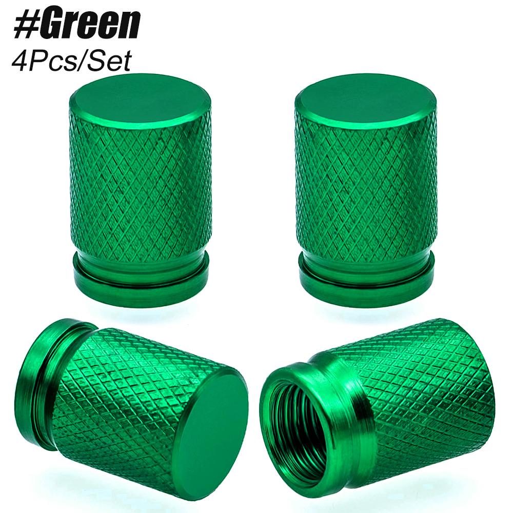 4PCS Tire Valve Caps with O Rubber Ring, Universal Dustproof Tire Valve Stem Covers for Cars, SUV, Trucks, Bikes, Motorcycles