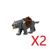 MOC Mediaeval Times Building Blocks Orc Mounts Wolf Flags Army Soldiers Character Accessories Bricks Animal Toys Gifts R064 DIY
