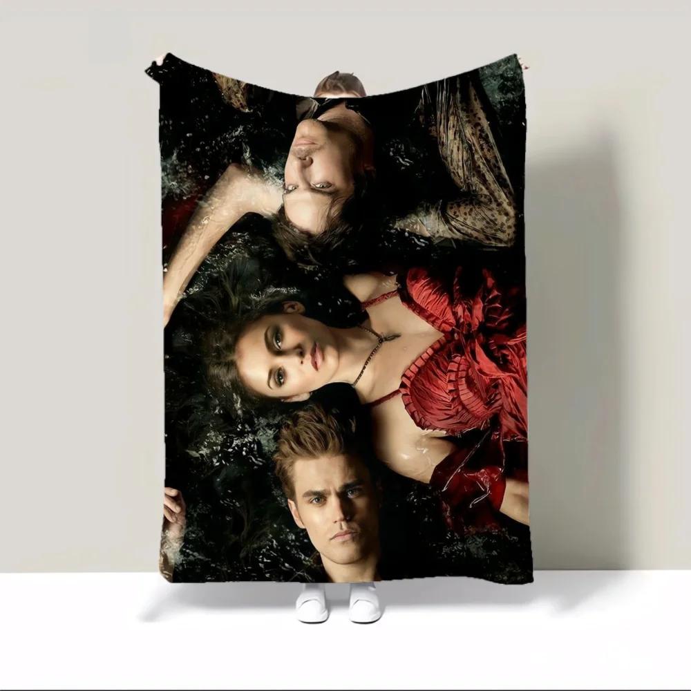 Winter Blanket Throw Blanket for Sofa Luxury The Vampire Diaries Hairy Blankets for Bed Custom Blankets & Throws Home Interior