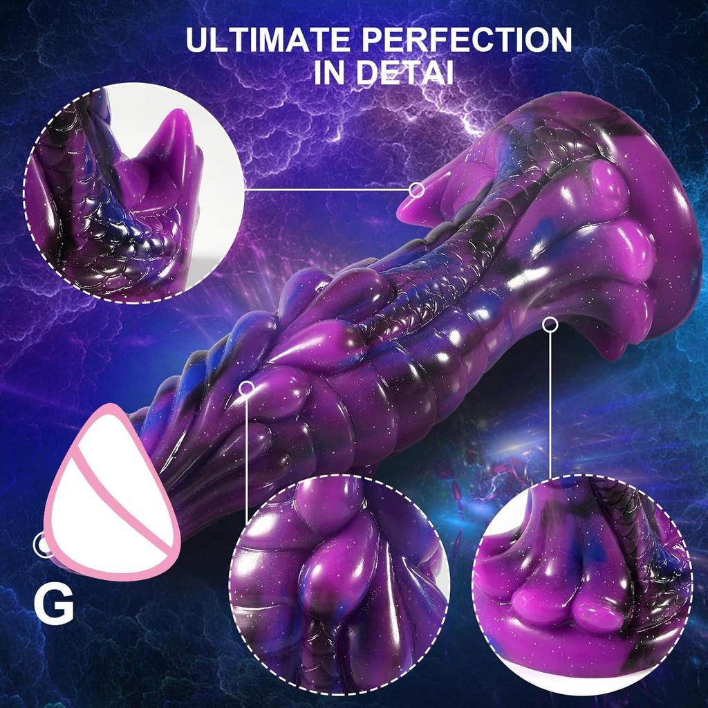 Dragon Scale Anal Plug for Men and Women - Silicone BDSM Dilator and Masturbator Toy