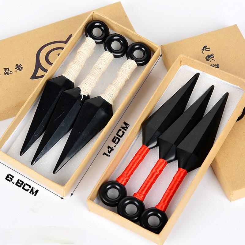 

Аниме Наруто Набор 3шт Ниндзя Оружие Кунай Косплей Костюм Аксессуар Игрушки