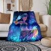 1pc Fantasy Artwork with Unique PatternsCartoon Blanket,Portable Throw for Travel , All-Season Cozy Blanket,Ideal Gift for Christmas, BirthdaysPB043