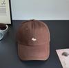 Fox Embroidered Soft Top Baseball Cap Large Head Size Unisex Couple Sun Hat Spring Summer Casual Outdoor Peaked Cap