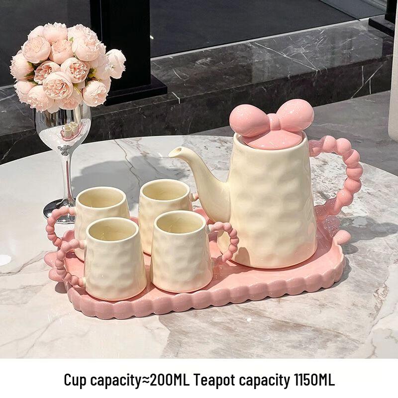 Cream Style Ceramic Tea & Water Set