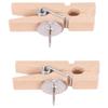 50Pcs/Box Decorative Clips Push Pin Wooden Thumb Tacks Stationery Blackboard Push Pins  Home