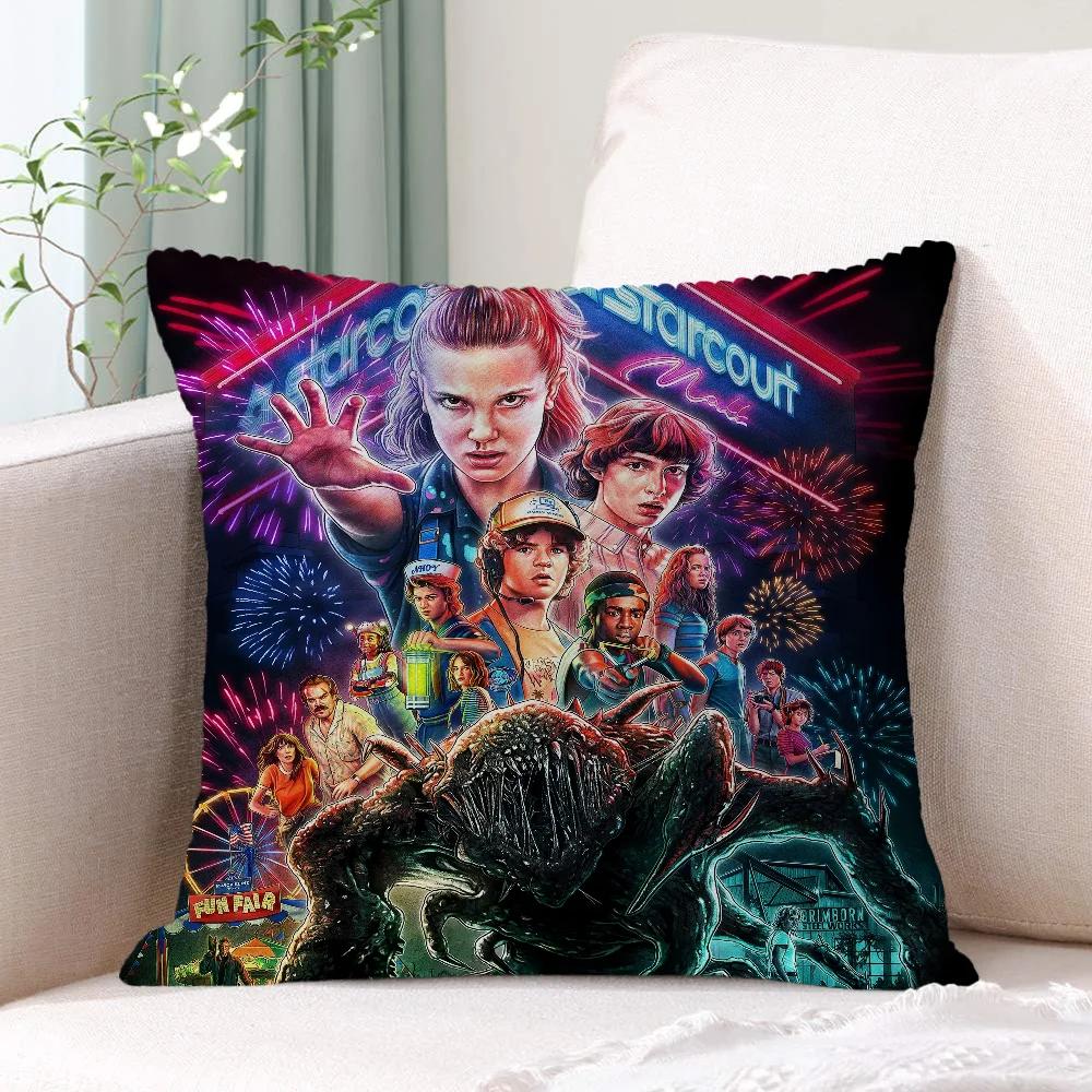 

Наволочки Декоративные подушки Чехол Stranger Things Наволочки для подушек для гостиной Подушки для дома Диван Украшения Предметы 45x45cm18x18Inch
