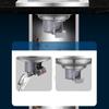 1PC 10X10CM Stainless Steel Thick Floor Drain Anti-odor Washing Machine Floor Drain Bathroom Double Use