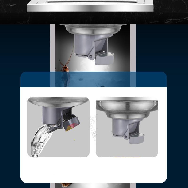 1PC 10X10CM Stainless Steel Thick Floor Drain Anti-odor Washing Machine Floor Drain Bathroom Double Use