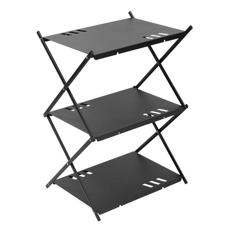 Three-Layer Folding Aluminum Picnic Table for Outdoor Camping and Parties