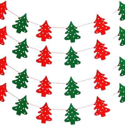 Party Show Christmas Felt Garland Tree 4p