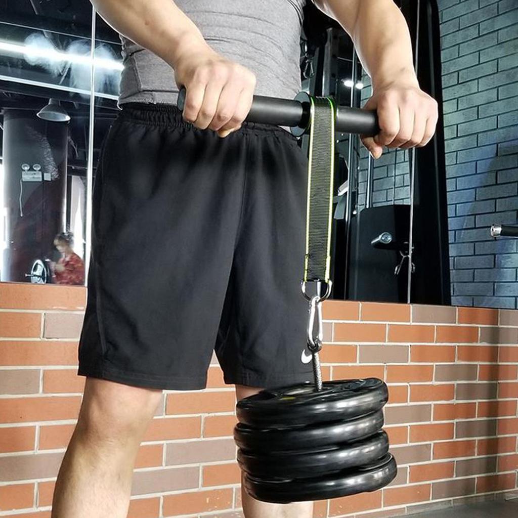 Forearm Roller Iron EVA Portable Resistance Adjustable Wrist Forearm Tainer for Muscle Training