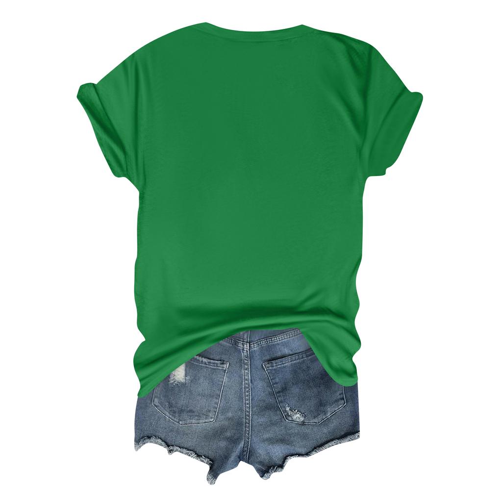 Unisex Casual T-Shirt mit Buchstabenaufdruck und kurzen Ärmeln