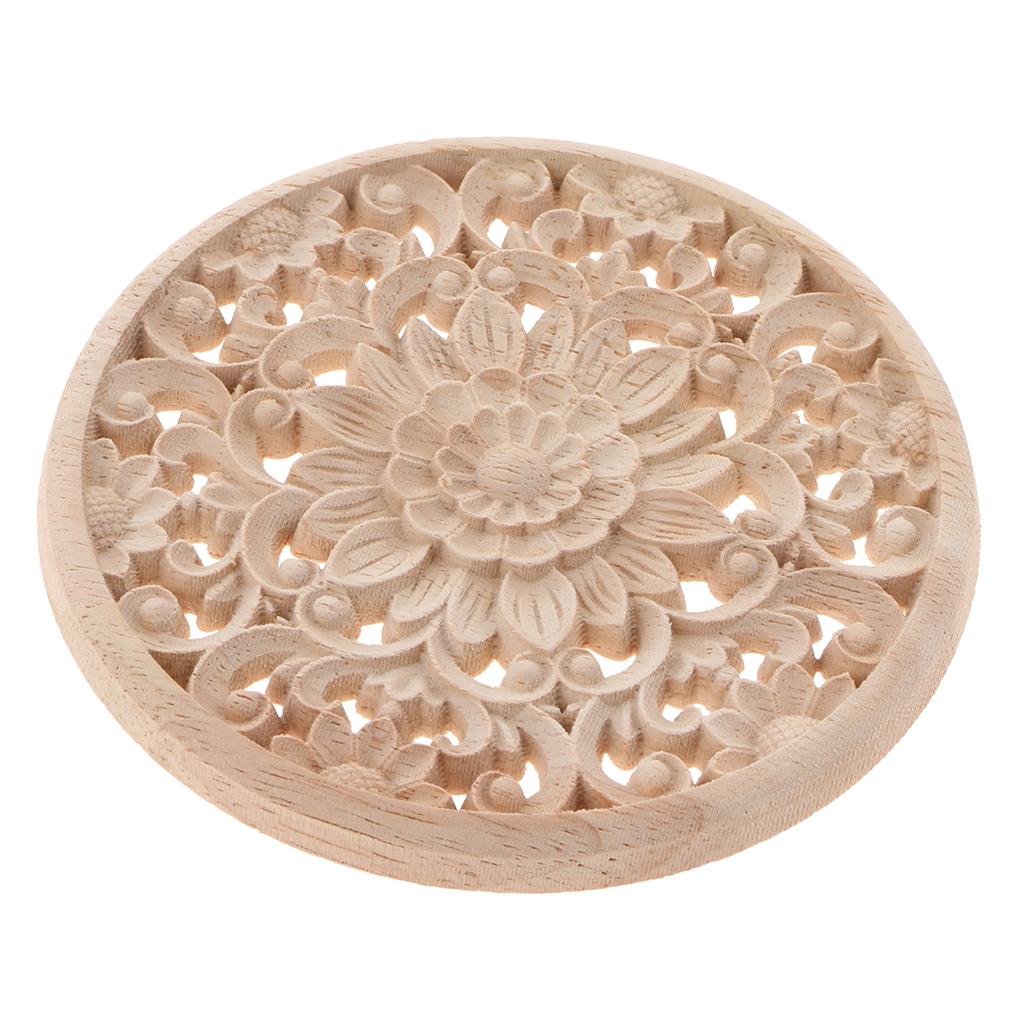 Geschnitzte Eck-Onlay-Applikation Sturz Wand Möbel Miniaturen