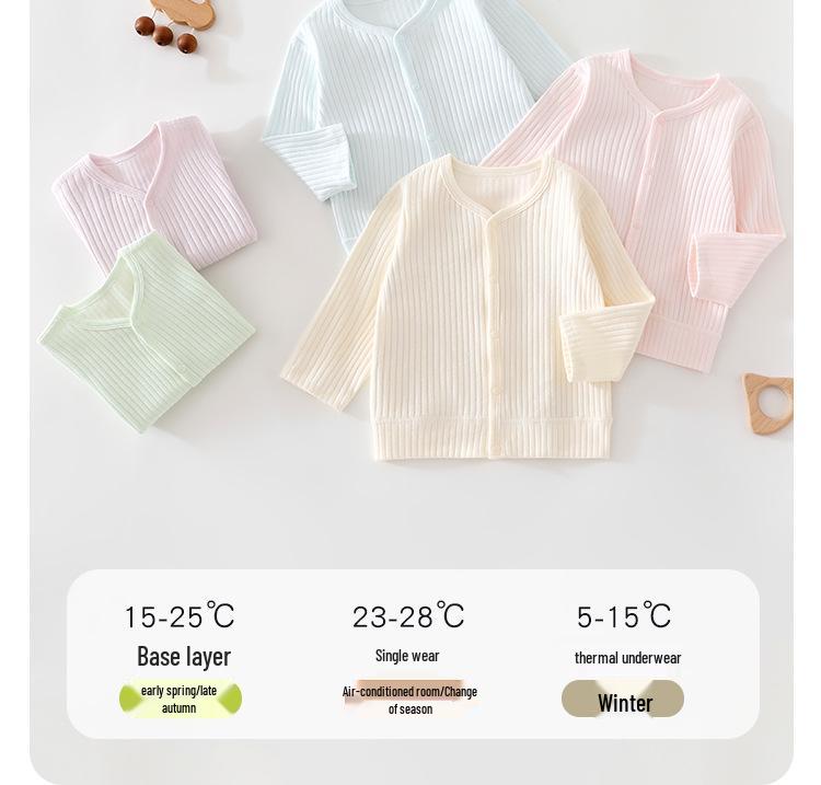 Baby Velvet Cardigan - Comfortable Long-Sleeve Top for Newborns, Ideal for Spring and Autumn Outings