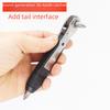 Compact 36-Tooth Ratchet Screwdriver for Tight Spaces with L-Shaped Bent Wrench