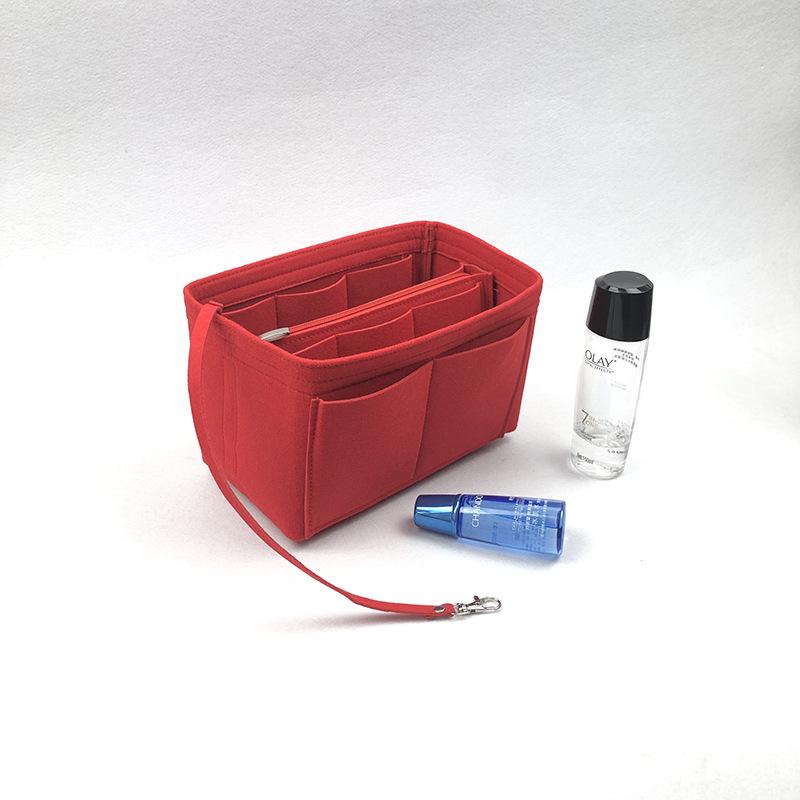 

Портативная фетровая сумка для хранения косметики большой вместимости M: 23*13*15