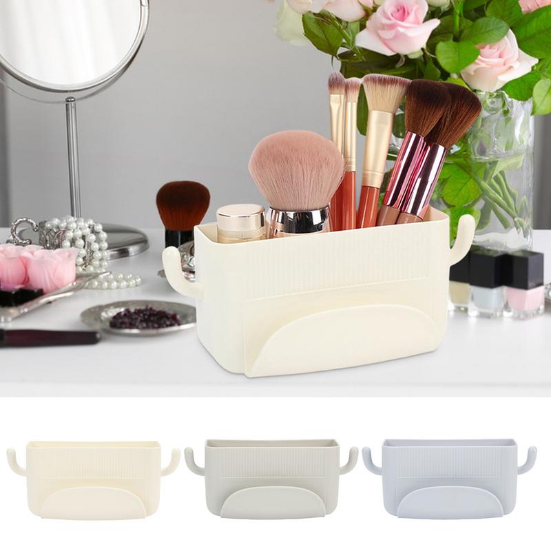 Organizer-Regal für Wand Badezimmer-Wand-Organizer mit Haken Platzsparendes Aufkleben Multifunktionales Zuhause-Organisation Für