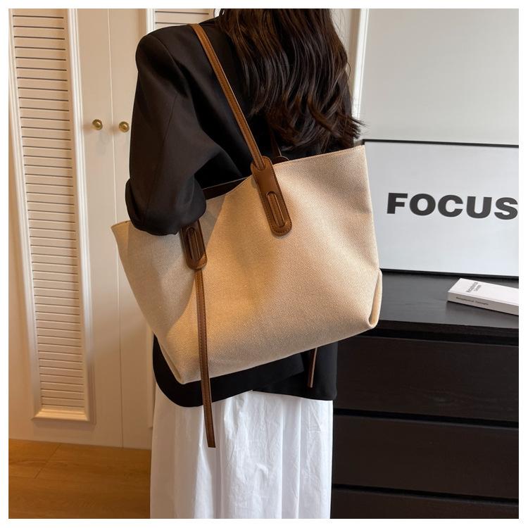 Casual Big Bag New Fashion Shoulder Bag Women's Large-capacity Commuter Tote Bag