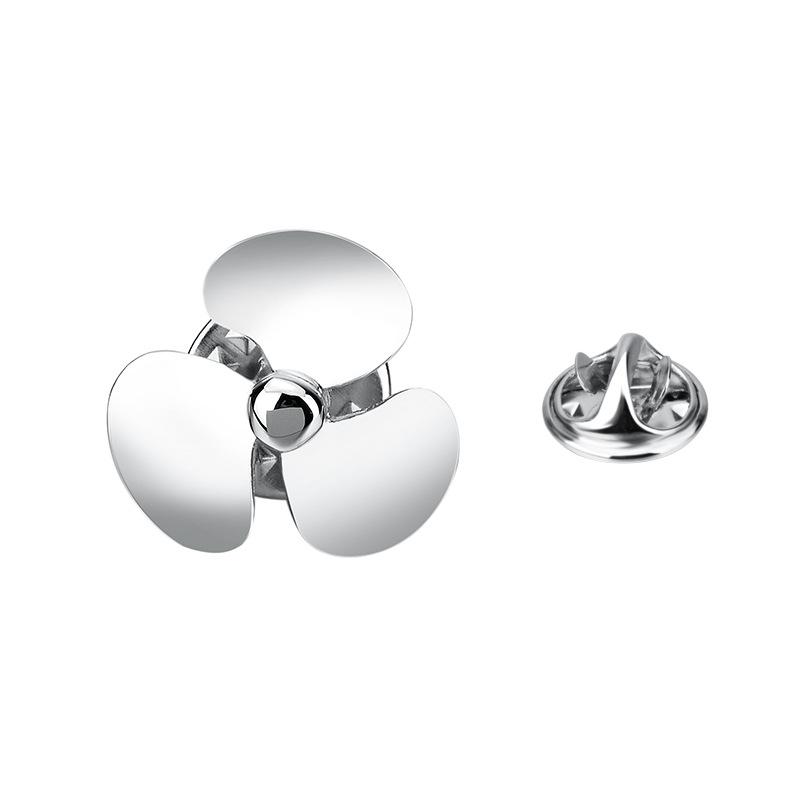 Men's Mini Suit Brooch Gold Colour Lilies Women's Pins Fashion Versatile Formal Clothing Accessories