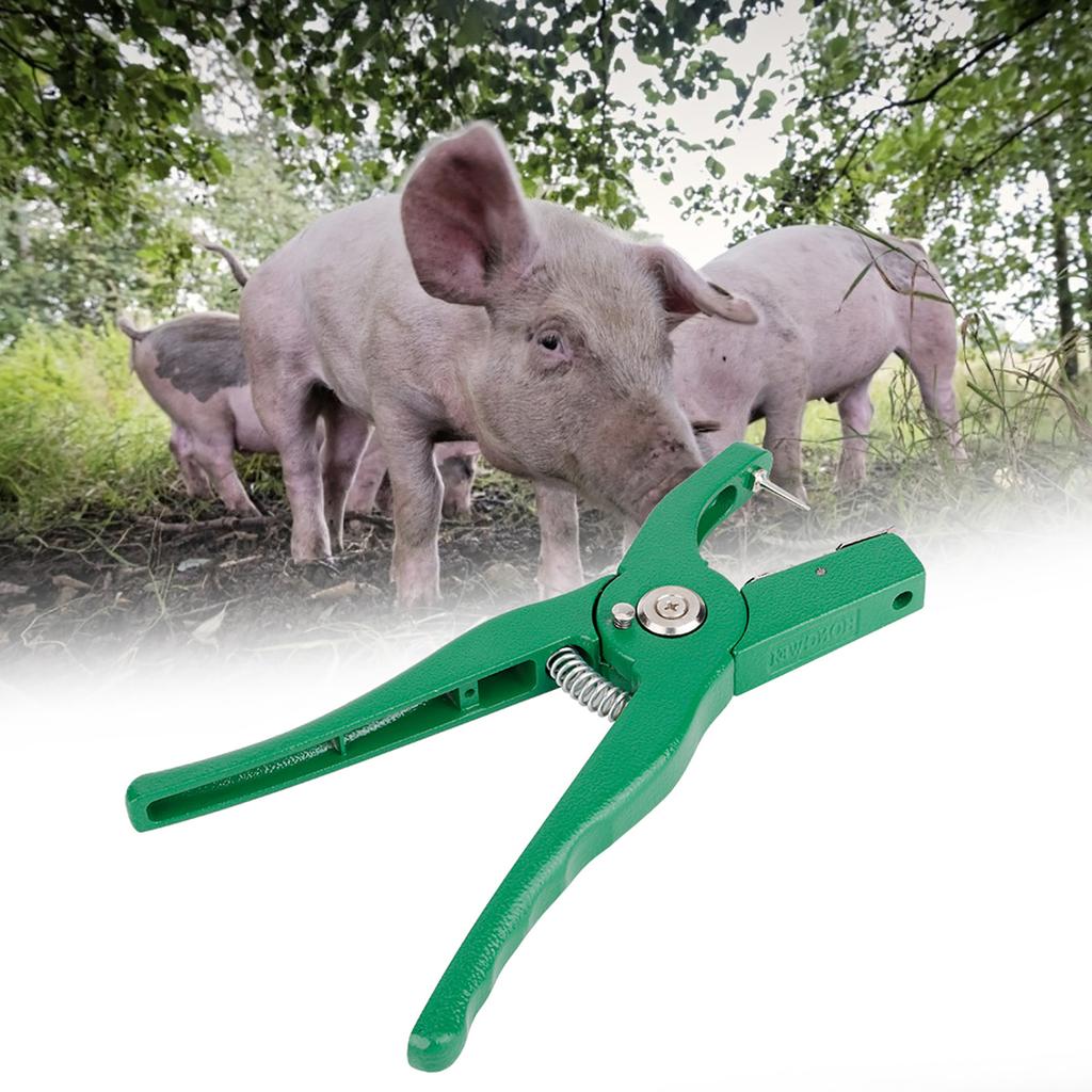 Aluminium Alloy Poultry Ear Tag Plier Equipment Livestock Marking Tool for Farm Animals