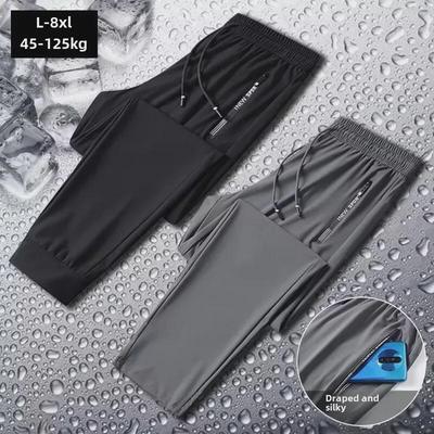2025 Herren Sommer Schnelltrocknende Ice Silk Hose - Leichte, Atmungsaktive, Locker Sitzende Leggings
