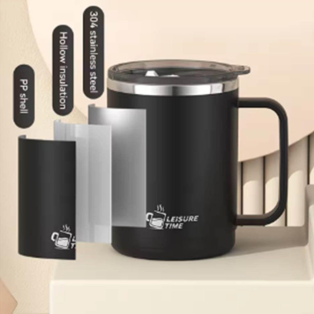Heat-resistant Insulated Mug Double-layer Water Cup Portable Milk Coffee Cup  Office