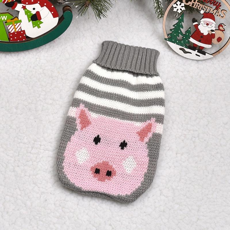 Pull de Noël chaud en tricot pour chats et chiens - Vêtements pour animaux d'automne/hiver