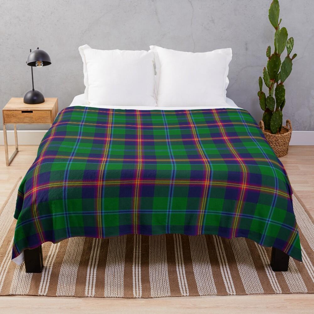 Clan Young Tartan Throw Blanket