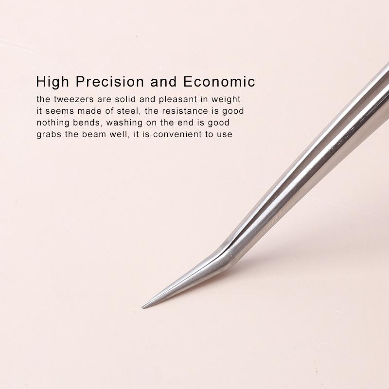 1PC/2PC Precison Eyelashes Tweezer Professional for Making Fine Lashes Extension Anti-static Tweezer Excellent Closure