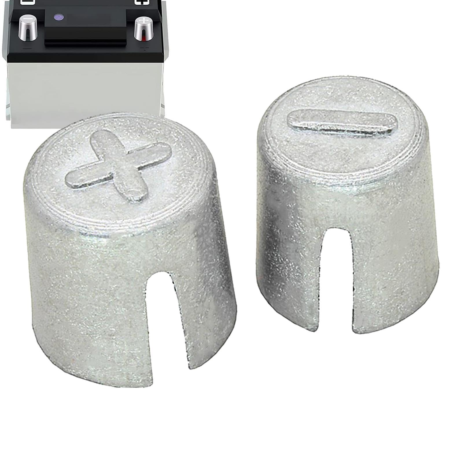 

Lead Terminal Shim - Terminal Repair Alloy Shim Caps 2 Pack, Positive and See description