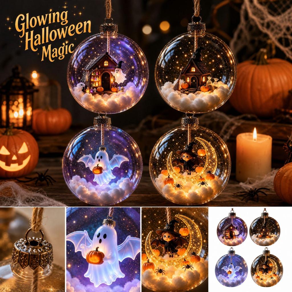 Halloween Glowing Decorations Set for Party Indoor Outdoor