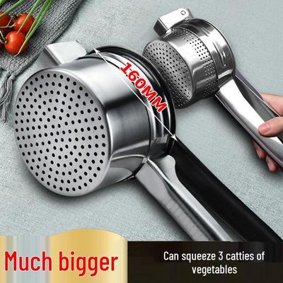 Extra-Thick Stainless Steel Manual Juicer for Oil, Dumpling Filling, Paste & Vegetable Pressing