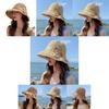 Beautiful Women's Wide Brim Straw Hat Sun Protection Breathable Bowknot Summer Hat