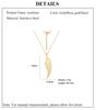 Cazador Hollow Wing of Angel Pendant Necklaces Feather Wings Stainless Steel Gold Color Charm Necklaces for Women Jewelry Kpop