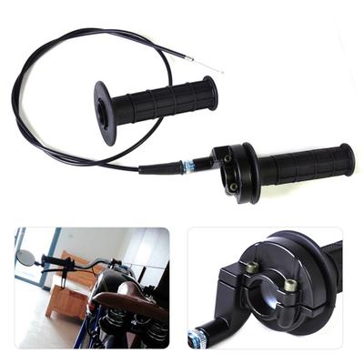 7/8" 22mm Motocross Lenker Gasgriffklemme Handgriff mit Drehgaszug für 50-250CC ATV Quad Pit Dirt Bike Buggy Motorrad Racing