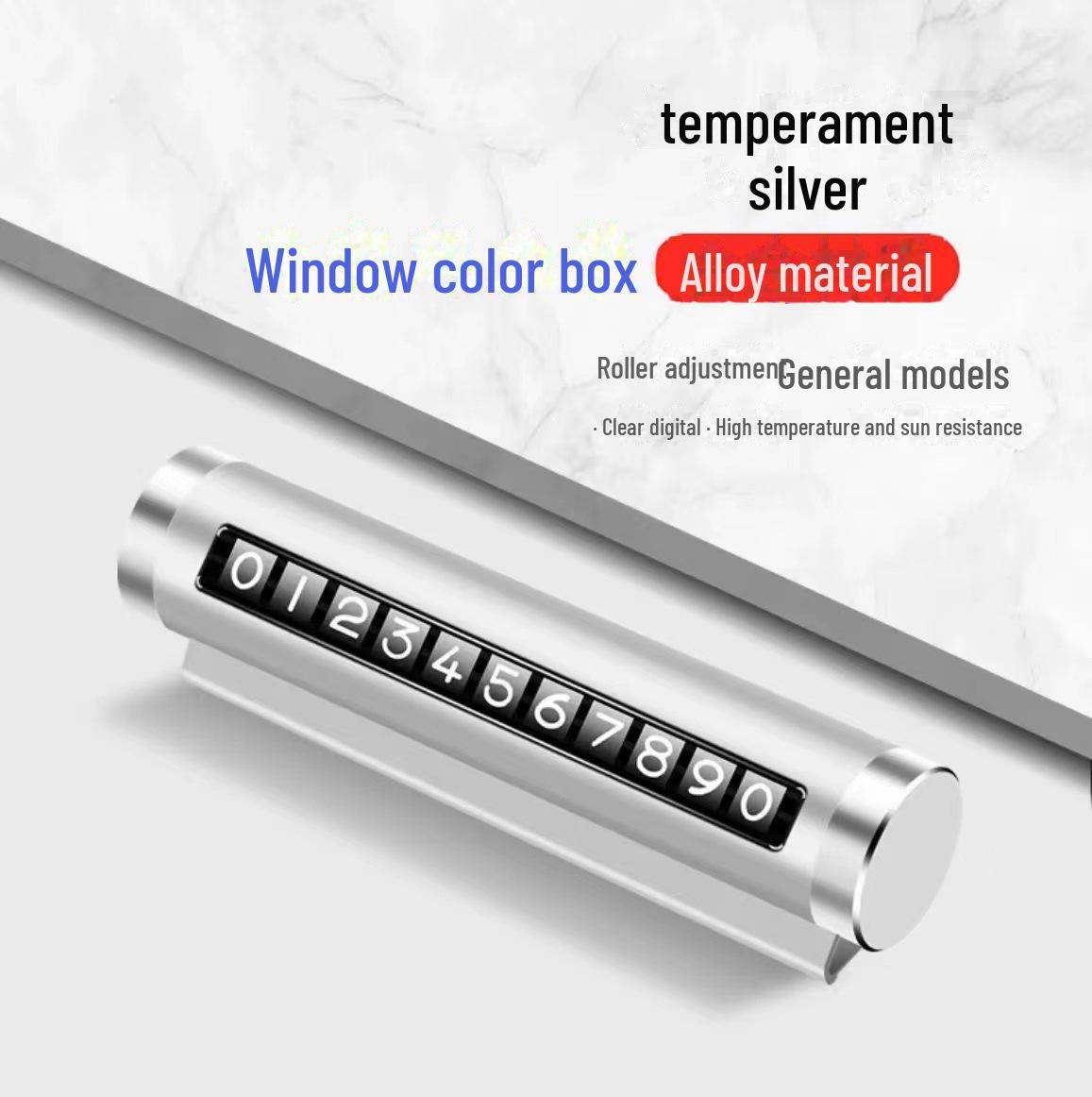 

Временный парковочный знак роликового типа для движущегося автомобиля и номера телефона с металлическим логотипом автомобиля - хит продаж!